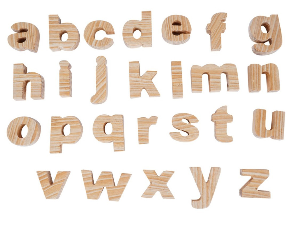 Wooden Educational & Learning, PreSchool - Alphabets (Lowercase) (26 Pieces)